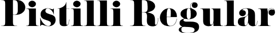 Pistilli Regular font - Pistilli-Roman.otf