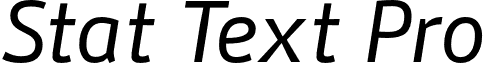 Stat Text Pro font - StatTextPro-RegularOblique.otf