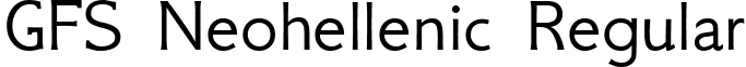 GFS Neohellenic Regular font - GFSNeohellenic.ttf