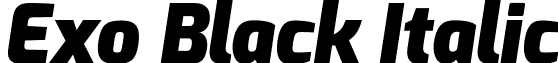 Exo Black Italic font - Exo-Black-Italic.otf