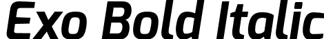 Exo Bold Italic font - Exo-Bold-Italic.otf