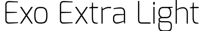 Exo Extra Light font - Exo-ExtraLight.otf