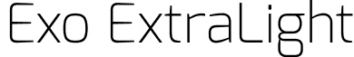 Exo ExtraLight font - Exo ExtraLight.ttf