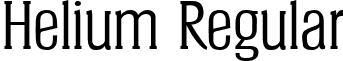 Helium Regular font - helium regular.ttf