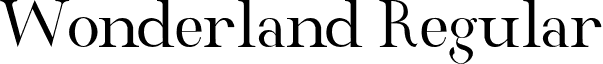 Wonderland Regular font - wonderland 2.otf