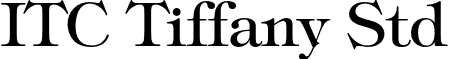 ITC Tiffany Std font - TiffanyStd.otf