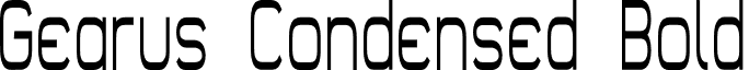 Gearus Condensed Bold font - GearusCondensedBold.otf