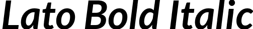Lato Bold Italic font - Lato-BoldItalic.ttf
