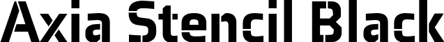 Axia Stencil Black font - AxiaStencilBlack-Regular.otf