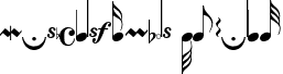 MusicalSymbols Regular font - MusicalSymbolsNormal.otf