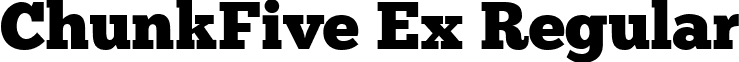 ChunkFive Ex Regular font - Chunkfive Ex.ttf
