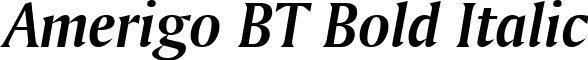 Amerigo BT Bold Italic font - Amerigo Bold Italic BT.ttf