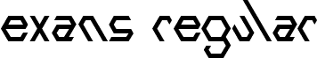 Exans Regular font - Exans - regular.ttf