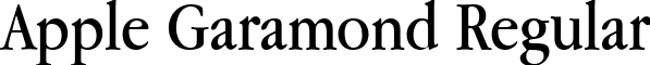 Apple Garamond Regular font - AppleGaramond.ttf