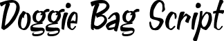Doggie Bag Script font - Doggie Bag Script.ttf