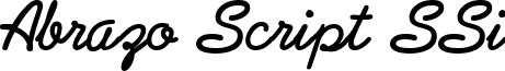 Abrazo Script SSi font - Abrazo Script SSi Bold.ttf