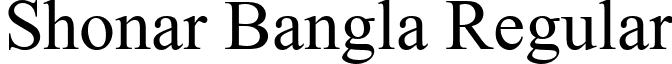 Shonar Bangla Regular font - Shonar.ttf