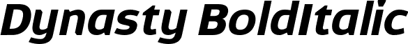 Dynasty BoldItalic font - Dynasty BoldItalic.ttf