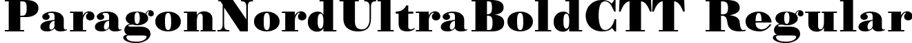 ParagonNordUltraBoldCTT Regular font - PNUB95_C.TTF