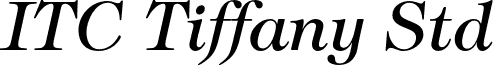 ITC Tiffany Std font - TiffanyStd-Italic.otf