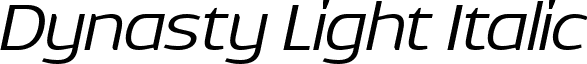 Dynasty Light Italic font - Dynasty Light Italic.ttf