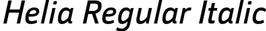 Helia Regular Italic font - Nootype - Helia-RegularItalic.otf