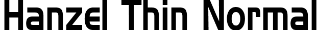 Hanzel Thin Normal font - Hanzel Thin Normal.ttf