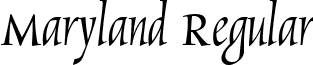 Maryland Regular font - maryland.ttf