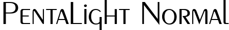 PentaLight Normal font - PNTL____.TTF