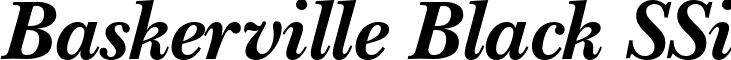 Baskerville Black SSi font - baskerville black ssi bold italic.ttf