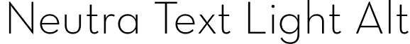 Neutra Text Light Alt font - NeutraText-LightAlt.otf