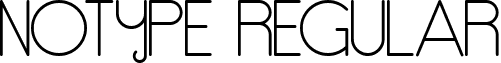 NoType Regular font - NoType.ttf