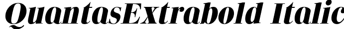 QuantasExtrabold Italic font - quantei.ttf