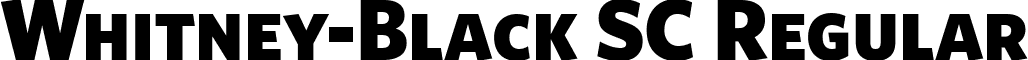 Whitney-Black SC Regular font - Whitney-BlackSC.ttf