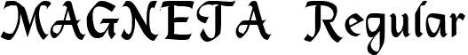 MAGNETA Regular font - magneta_.ttf