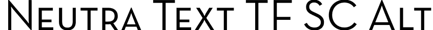 Neutra Text TF SC Alt font - NeutraTextTF-BookSCAlt.otf