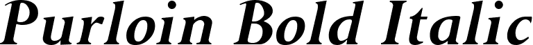 Purloin Bold Italic font - purlnbi.ttf