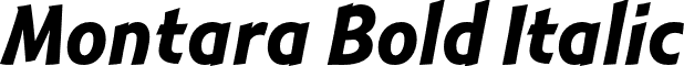 Montara Bold Italic font - Montara-BoldItalic.otf