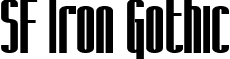 SF Iron Gothic font - SF Iron Gothic Bold.ttf