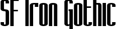 SF Iron Gothic font - SF Iron Gothic.ttf