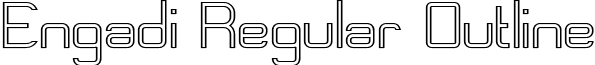 Engadi Regular Outline font - Engadi-RegularOutline.otf