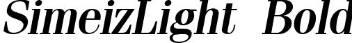 SimeizLight Bold font - SMLBO.TTF