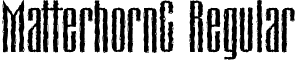 MatterhornC Regular font - MatterhornC.otf