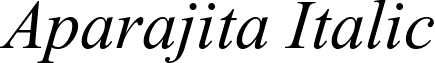 Aparajita Italic font - aparaji.ttf