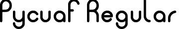 Pycuaf Regular font - Pycuaf.ttf