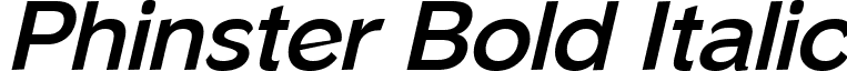 Phinster Bold Italic font - phinstbi.ttf