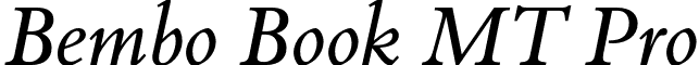 Bembo Book MT Pro font - BemboBookMTPro-Italic.otf