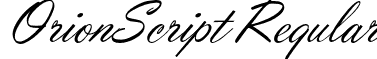 OrionScript Regular font - OrionScriptNormal.otf