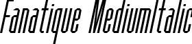 Fanatique MediumItalic font - Fanatique-Oblique.ttf