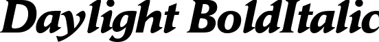 Daylight BoldItalic font - Daylight-BoldItalic.ttf